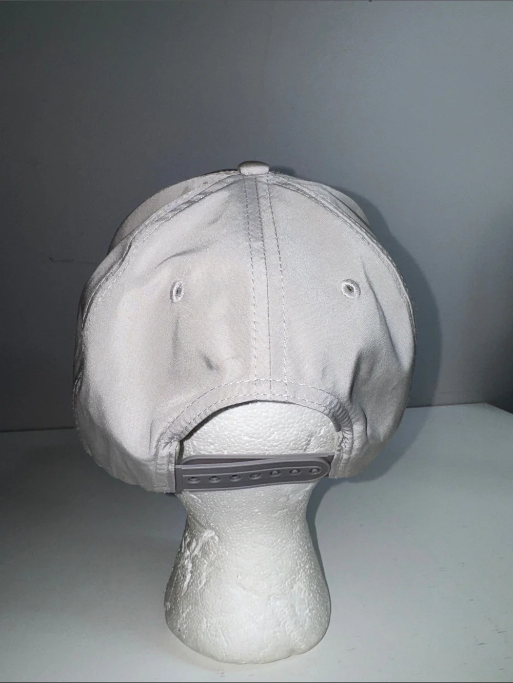 Acorn Hills Performance Script Rope Hat Snapback Cap Light Gray Golf Outdoors - Picture 4 of 7